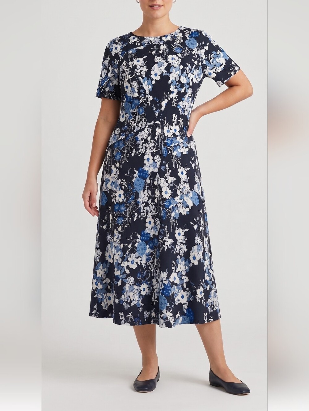 Erdem Floral Midi Dress - Size 12 - Cottagecore Modern Prairie Quiet Luxury